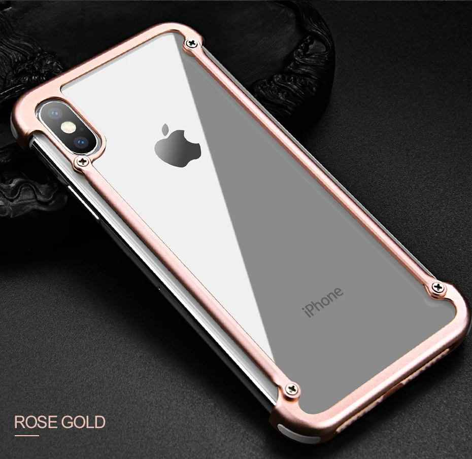 Oatsbasf Алюминиевый металлический бампер чехол для iPhone X XS MAX XR Роскошный Жесткий противоударный защитный чехол для iPhone 11