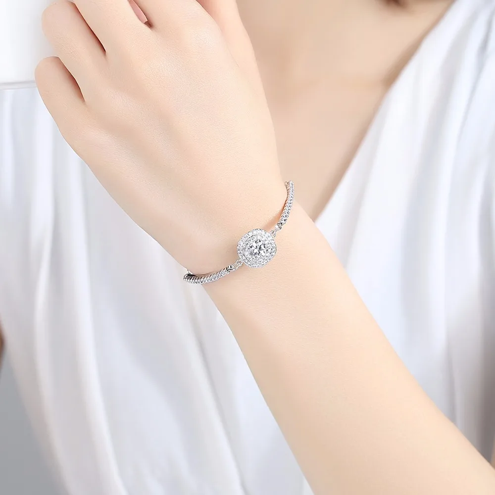 Ожерелье женское из розового золота в 1 карат с фианитами | Украшения и аксессуары