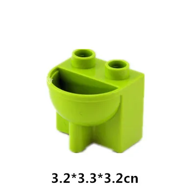 basin Девушки Спальня строительные блоки части DIY игрушки кровать диван Туалет Телефон Ванна мясо Кукуруза камера аксессуары совместимы с Duploes - Цвет: basin