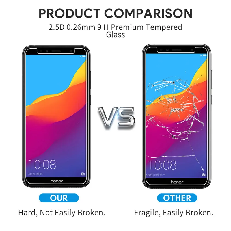 2 шт для Honor 7A Dua L22 закаленное стекло 5 45 защита экрана 9H Защитное Huawei Honor7A Y5