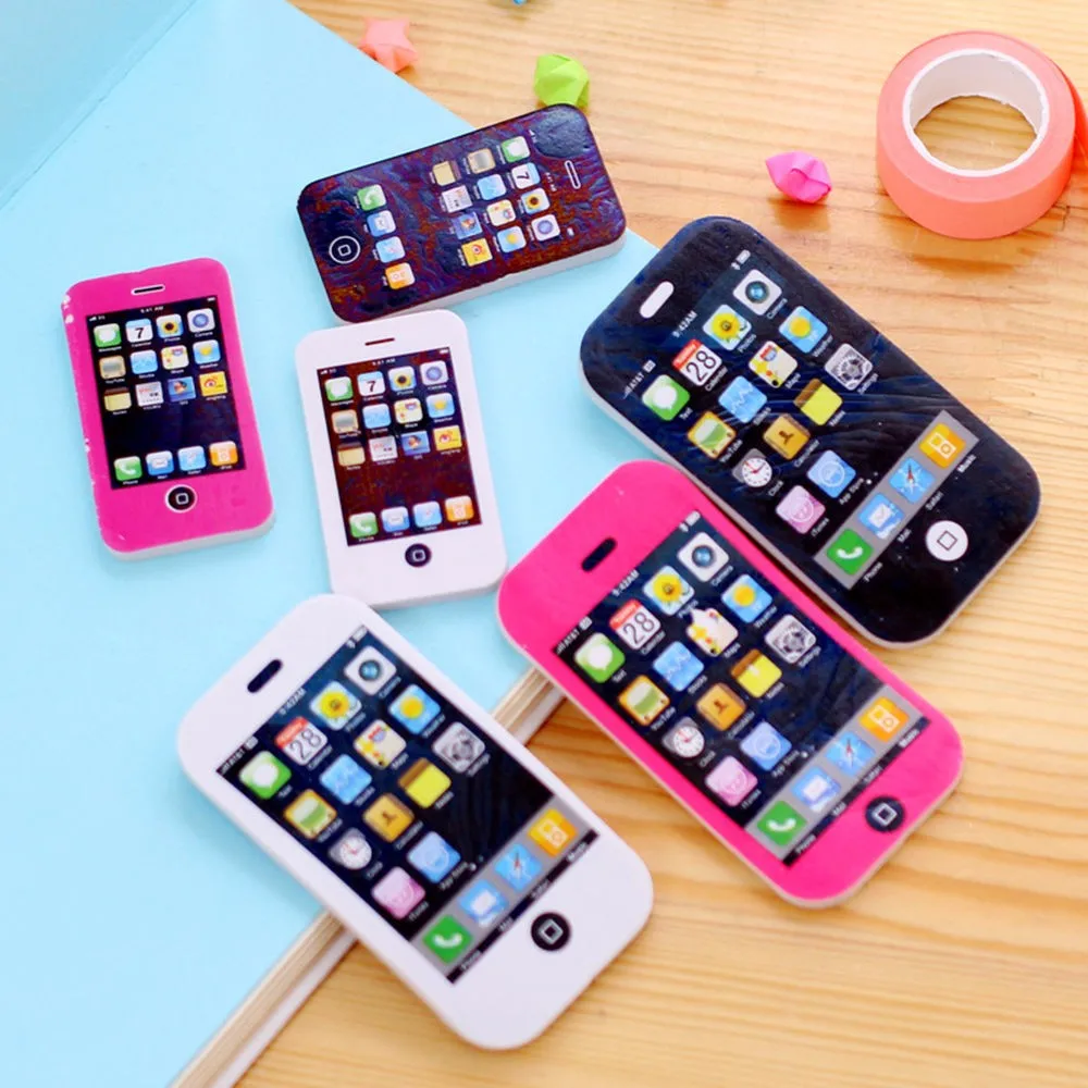 

1pcs Phone Modeling Shape Eraser Children Gift Kid Toy Creative Novelty Kid Student Learning Stationery Office School Supplies
