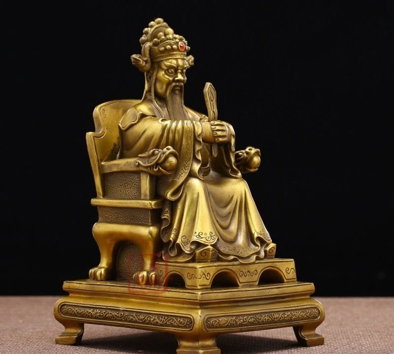 Китайский Миф Статуэтка длинноwang blessding Dragon King божества Будды|Статуи и скульптуры|