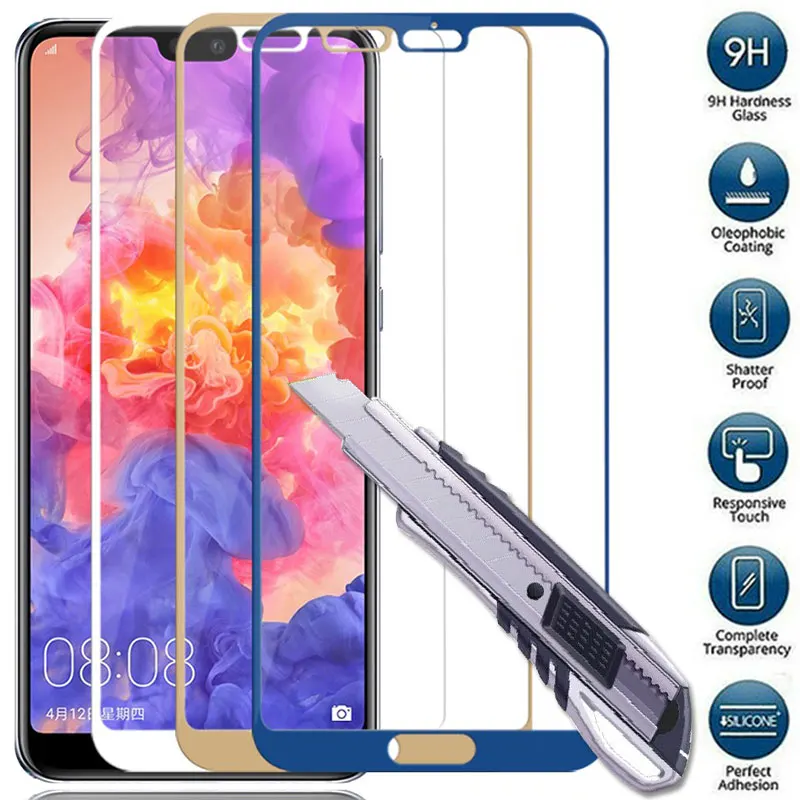 Закаленное стекло на huawei P20 Lite Защитное для экрана Pro защитное huawey p20 световая