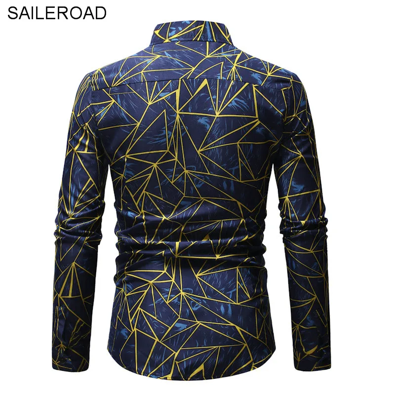 SAILEROAD/брендовая мужская одежда клетчатая рубашка модная Повседневная с длинными