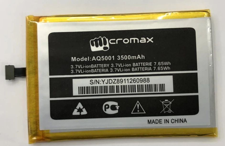 3 7 V 3500mAh AQ5001 батарея для Micromax высокое качество мобильного телефона литий ионный