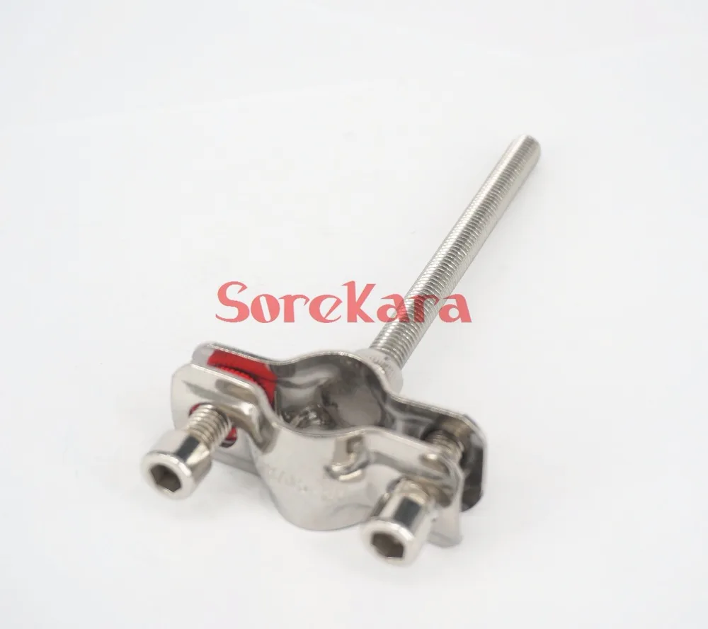 

51-57mm 201 Stainless Steel Pipe Clamp Clip Support bracket with M8 Screw Pole
