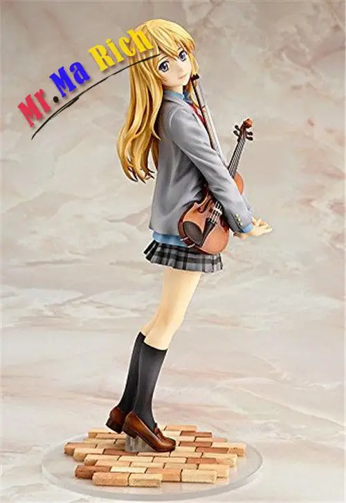Ваша вранья в апреле Miyazono Kaori 1/8 Масштаб Окрашенные аниме 20 см ПВХ фигурка|pvc figure|your
