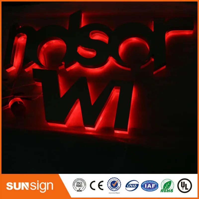 Оптовая продажа наружная реклама буквы RGB со светодиодной подсветкой|backlit letters|led