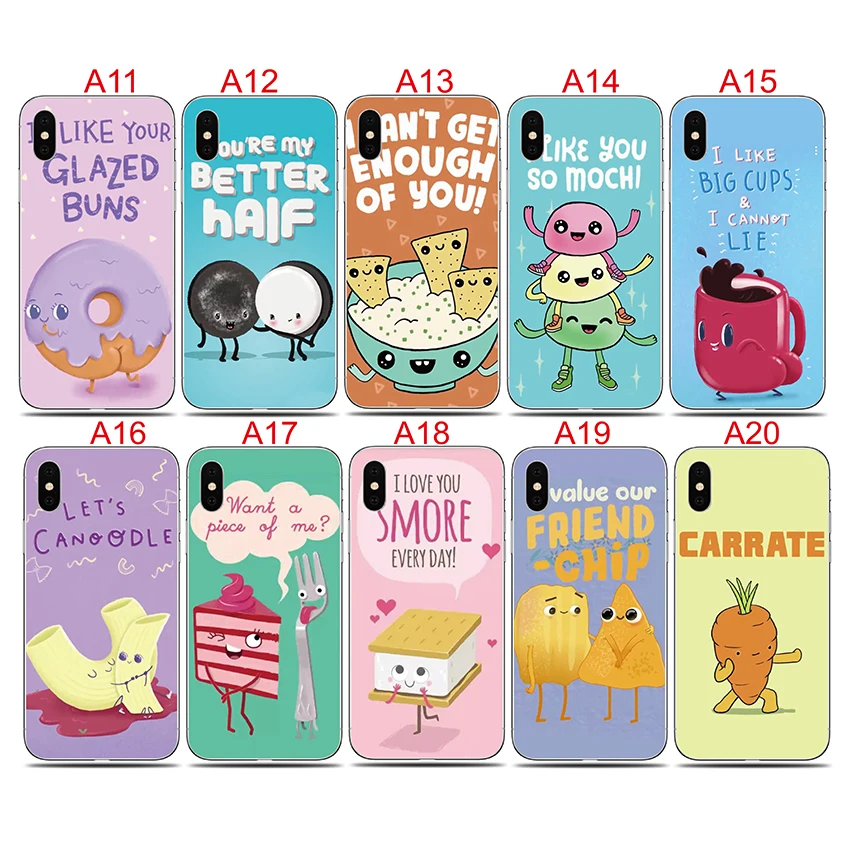 Чехол для One Plus 7 7T 8 pro 6 6T 5T X 3T 2 one Back Cover Funny Food Мягкий ТПУ силиконовый чехол телефона