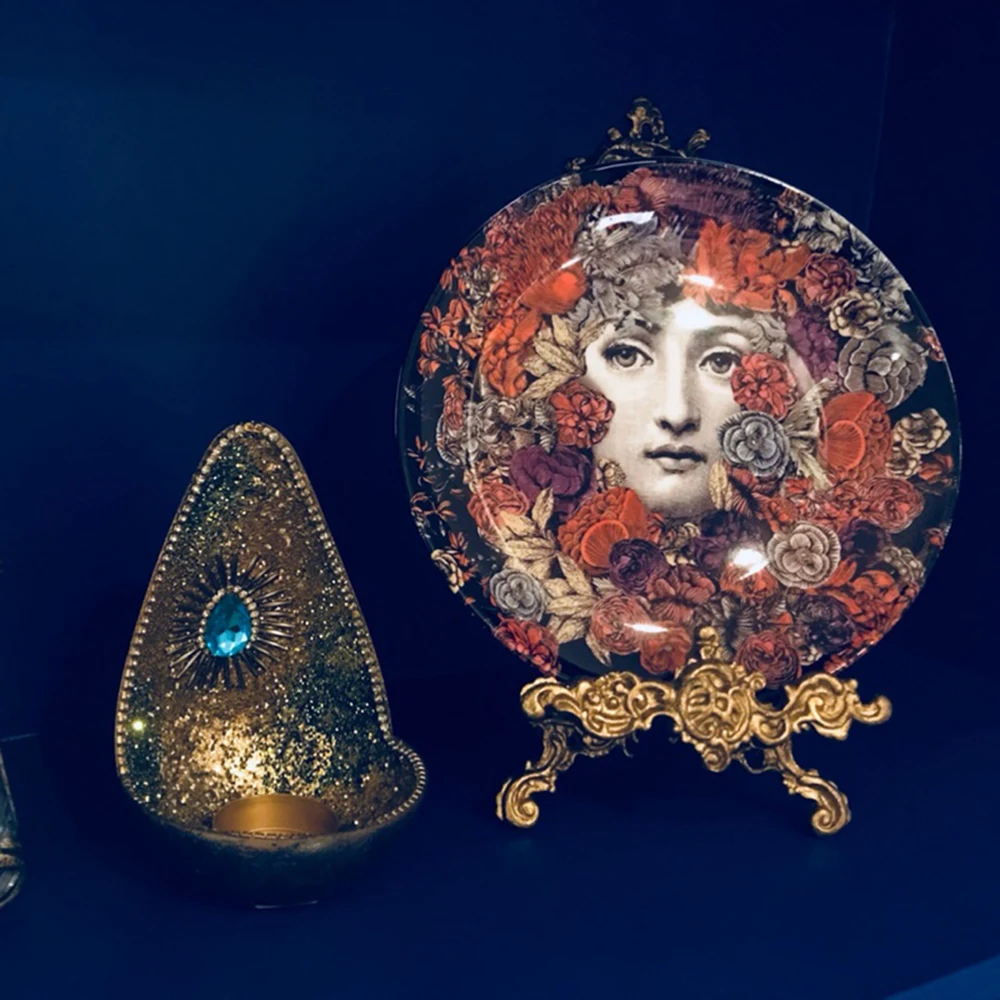 Красивые тарелки fornasetti Керамическая Настенная декоративная тарелка Креативный