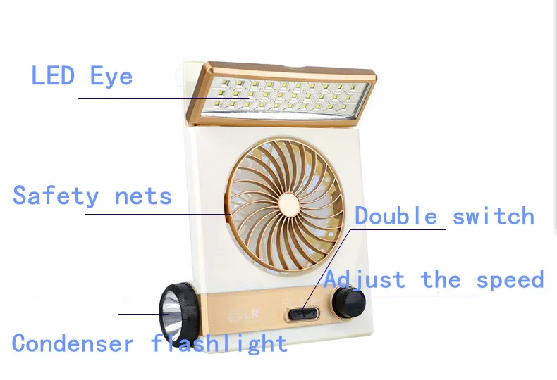 Новинка 2017 г. многофункциональный светодиодный мини-вентилятор с питанием от USB и