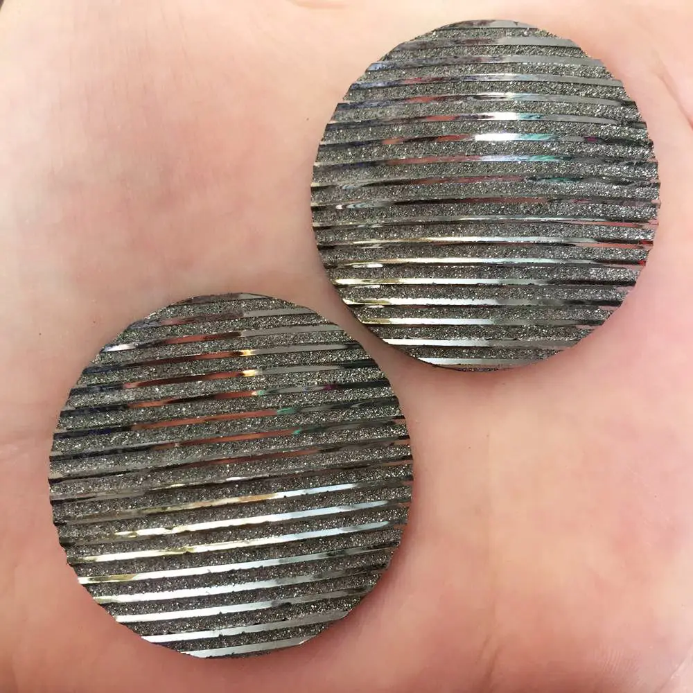 4 шт. AB Resin 35 мм Bling Ore круглые в полоску flatback узоры из страз DIY Свадебные Аппликации