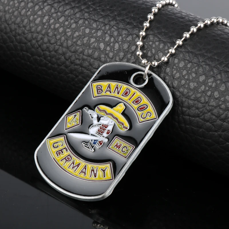 Germany Bandit Pendant Necklace Motorcycle Club With Beads Chain Biker Style Robber for Men Fans Gift-30 | Украшения и аксессуары