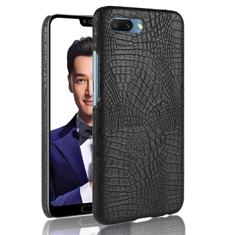 Luxury Crocodile Skin Pattern Leather Case for Huawei Honor 10 Cover Shockproof Hard Back Shell On Mobile Phone Cases Fundas |
