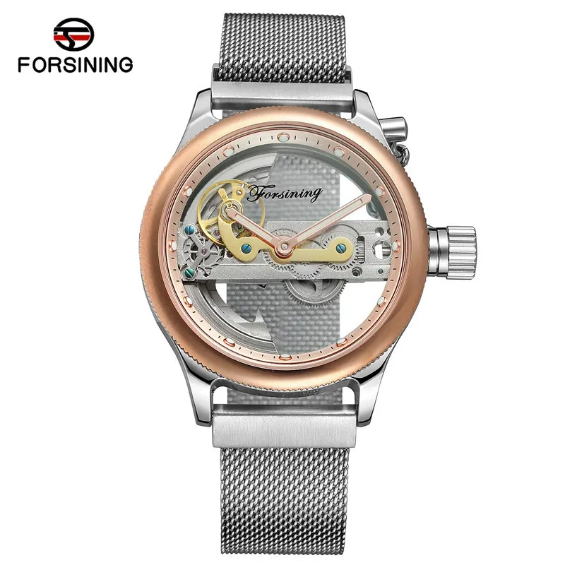 F064201 FORSINING, мужские часы, Топ бренд, роскошные спортивные мужские часы, военные армейские мосты, скелет, автоматические механические мужские часы, подарок 0642 - Цвет: F064201