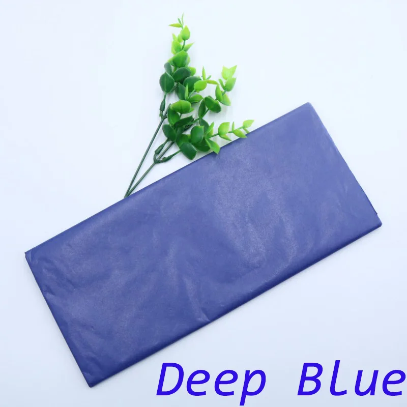 Deep blue 10 шт./пакет 50x66 см подарочная упаковка ремесло папиросной бумаги цветок оберточной бумаги рулона бумаги вина рубашка Обувь Одежда упаковочная упаковка - Цвет: Deep blue