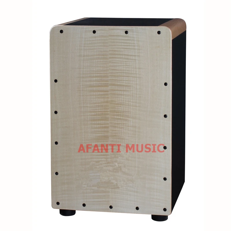 Afanti музыка тигр зерна клен/березовая древесина/натуральный Cajon барабан (KHG 205)|cajon