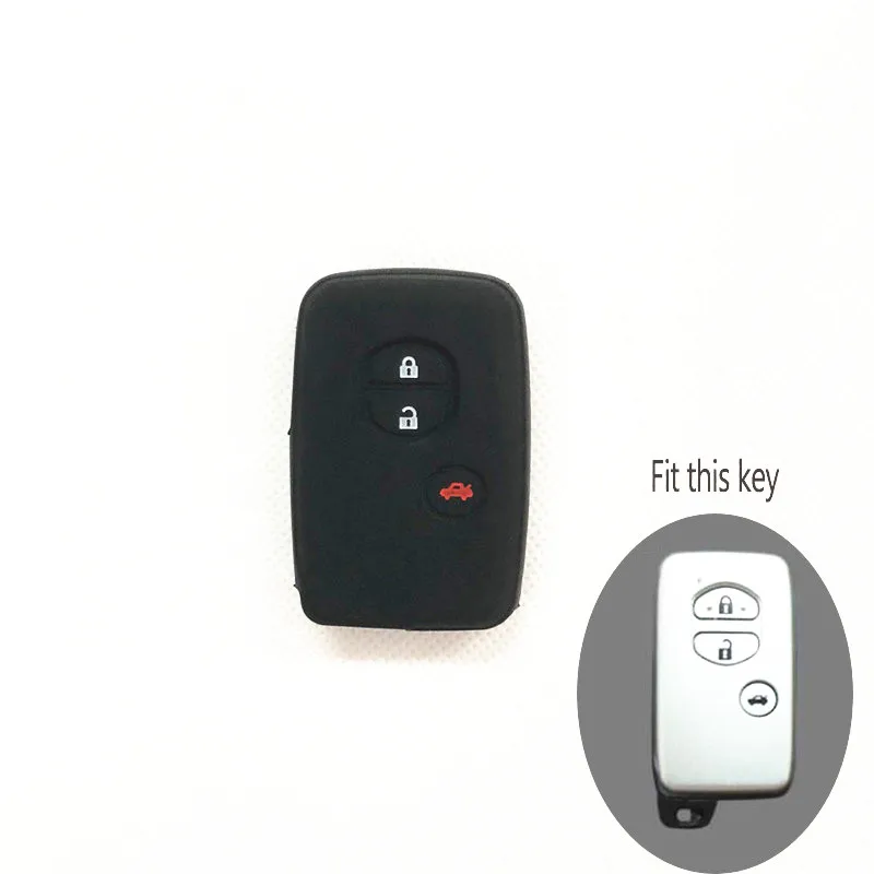 Силиконовый чехол для ключей от машины Toyota Land Cruiser Prado 150 Avensis Prius Crown Subaru Forester XV