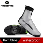 Водонепроницаемые чехлы для обуви ROCKBROS, светоотражающие, эластичные, прочные, для езды на велосипеде, зимние кроссовки