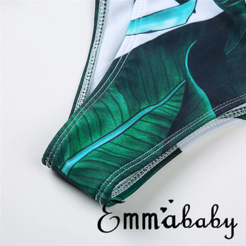

Sexy Womens High Waisted Bikini Sets New 2018 Beach Wrap Chest Swimwear Floral Printed Swimsuit Ladies Bathing Suit Bathing Suit