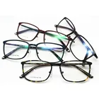 Оправа для очков для коррекции близорукости Мужская, вольфрамовая, титановая, пластиковая, светильник льная