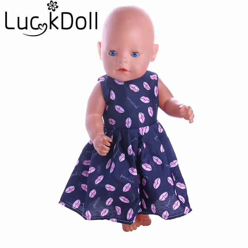 8 Новое поступление модное платье ручной работы подходит для детей 18 дюймов/43 см
