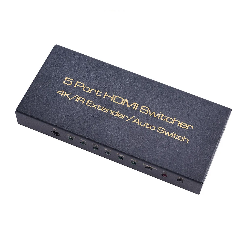 Коммутатор с 5 портами HDMI входов 1 выход поддержка дистанционного управления 4K |
