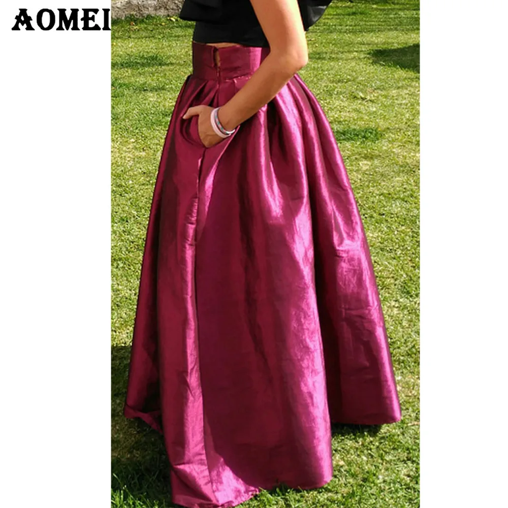 Юбка женская длиной 120 см винного зеленого синего желтого цветов|custom made skirts|skirts for