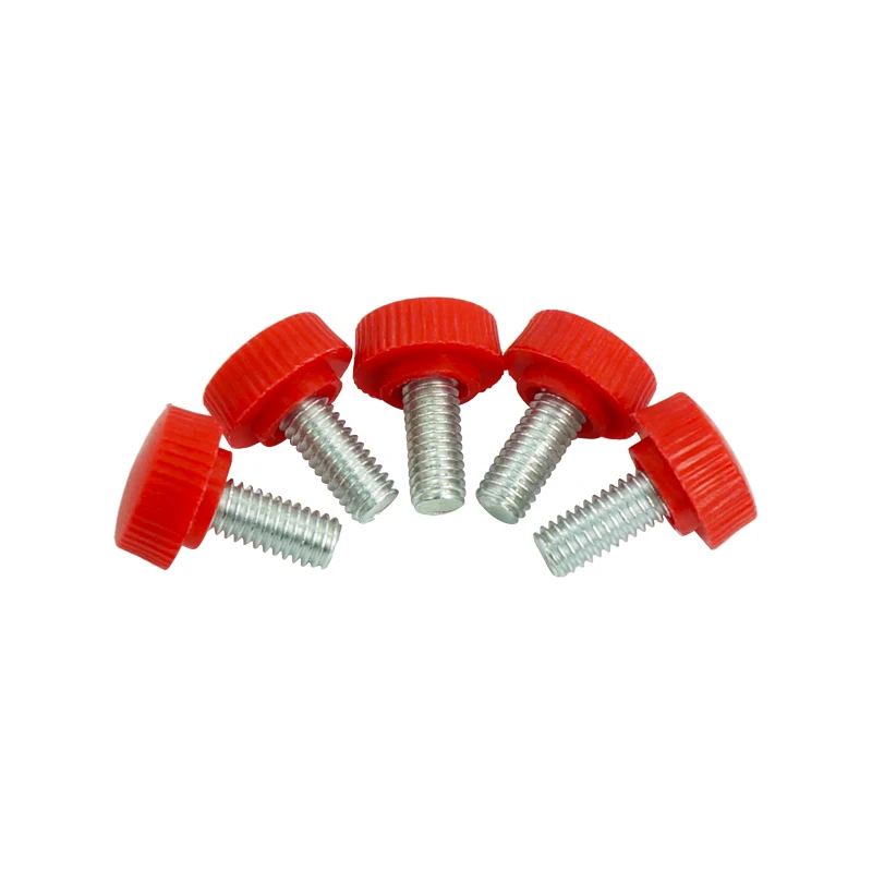 LUCHANG 20 шт. M6 16 # красный пластиковый затягивающий винт с накаткой Обустройство