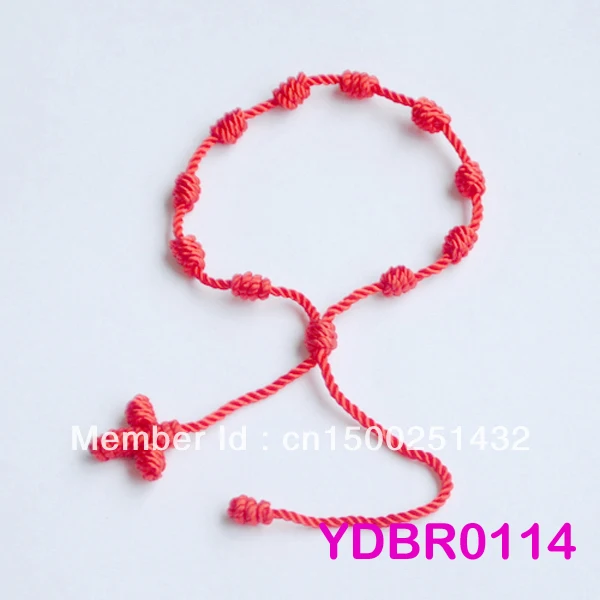 (Минимальный заказ составляет $10) 6 шт красные плетеные браслеты унисекс YDBR0114