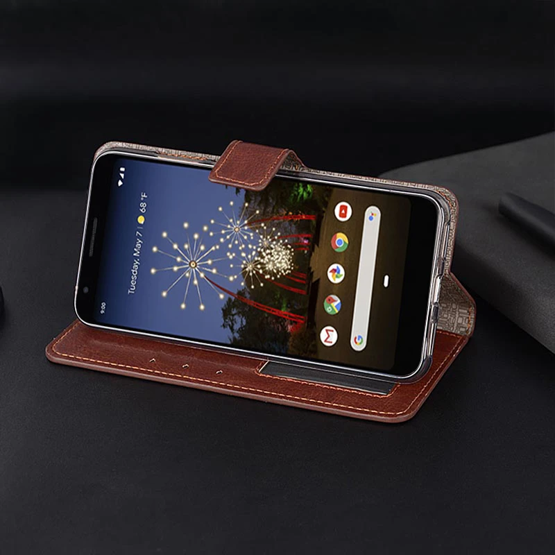 Роскошный Магнитный Флип кейс из искусственной кожи для Google Pixel 3a XL Pixel3a чехол G020B