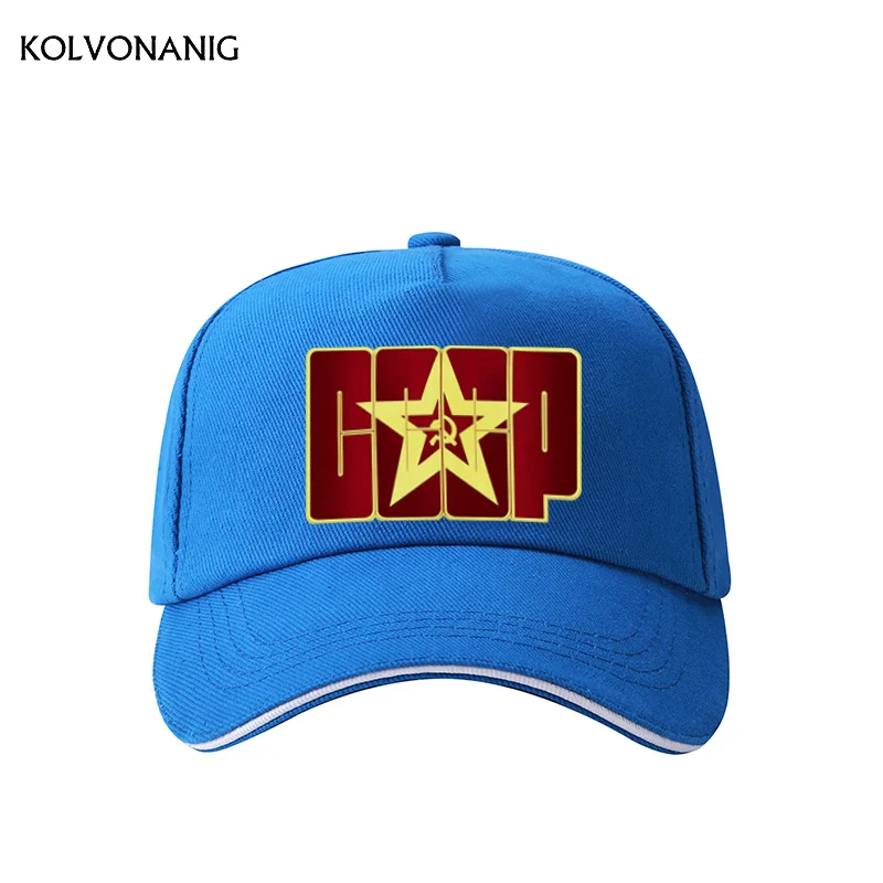 KOLVONANIG, новинка, CCCP, СССР, Россия,, стильная бейсболка с принтом, для мужчин и женщин, унисекс, высокое качество, кепки, шапки