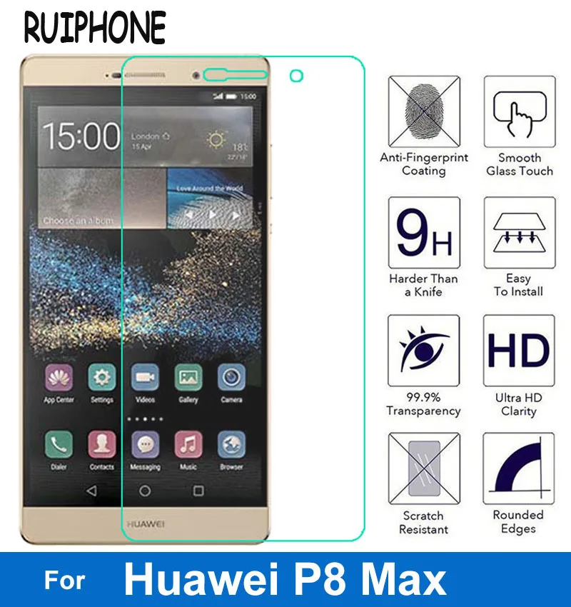 Закаленное стекло для Huawei Ascend P8 Max P8Max твердость 9H закаленное премиум класса