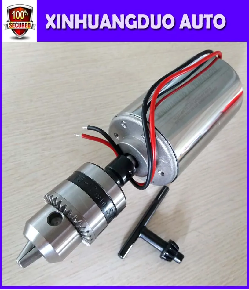 

200W DC Spindle motor , DC12-48V 12000rpm, Engraving milling grind air-cooling Long mouth tightening 1.5mm - 10mmspindle motor