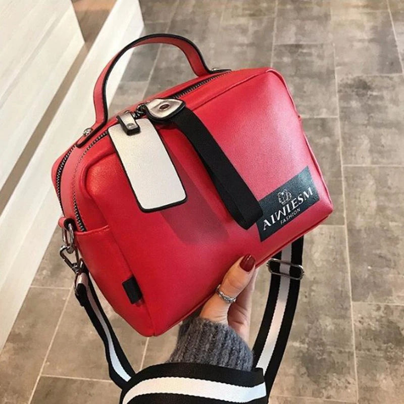 Large capacity luxury handbags women bags designer Double zipper solid color hot sale bag female 2019 X410 | Багаж и сумки