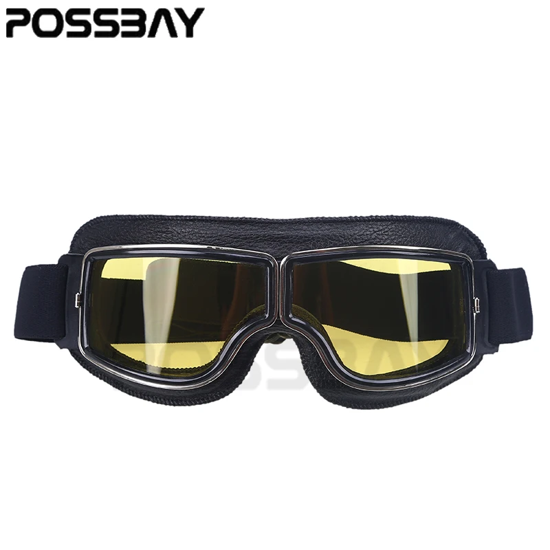 Мотоциклетные очки POSSBAY очки-авиаторы для прогулок мотоциклетные кожаный