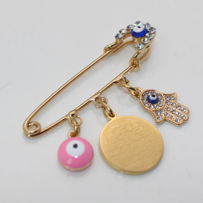 AYATUL Детская Брошь с розовой ручкой Фатимы | Украшения и аксессуары