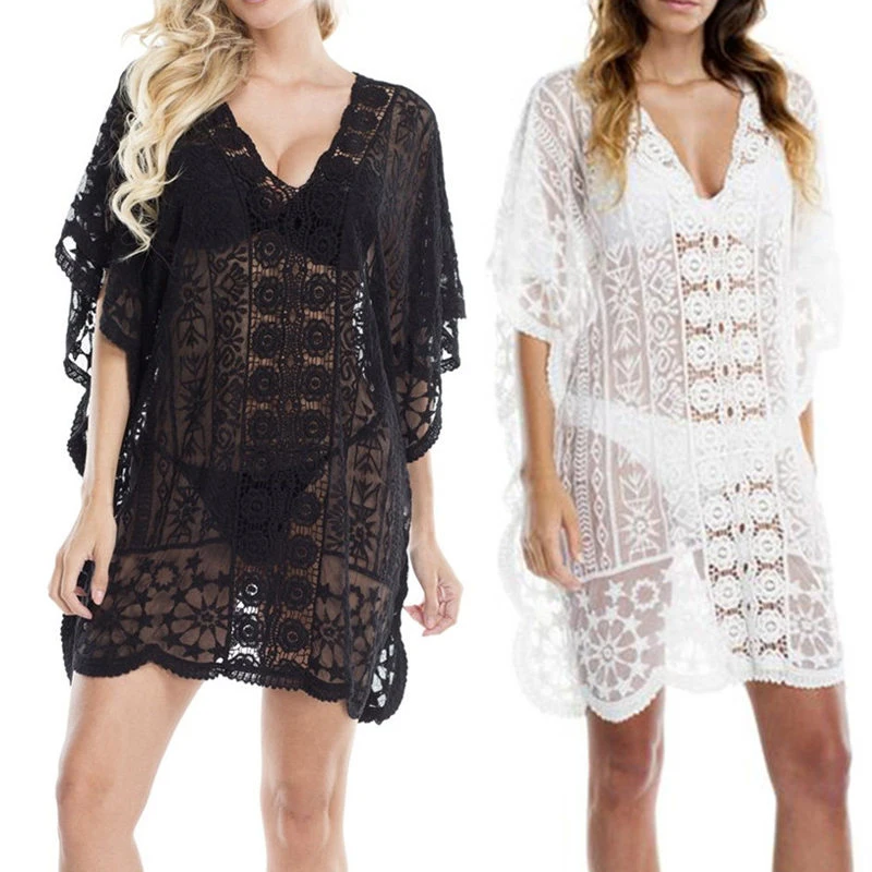 2019 КАФТАН ПЛЯЖ Парео Пляжная одежда туника Плайя парео туники для пляжа