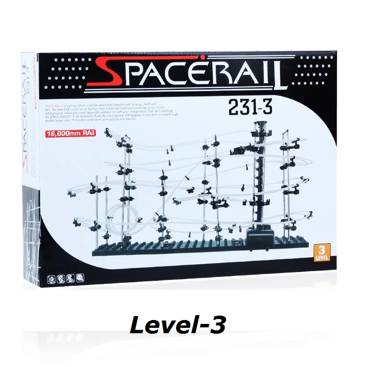 KD американские горки, классический Уровень 3(#231-3), наборы для специй, игрушки, модель, строительные блоки, умные игрушки для детей