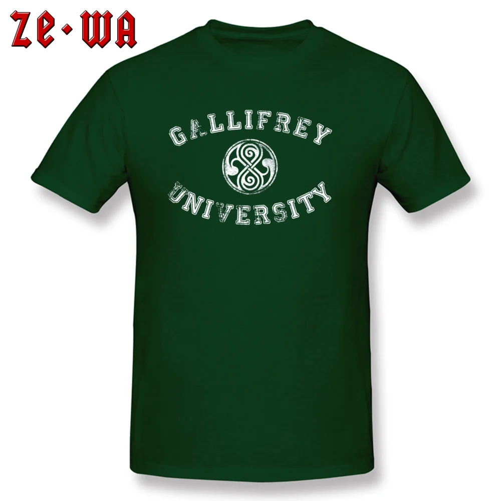 Университетская футболка Gallifrey, Мужская футболка с надписью, Доктор Кто, SCI-FI, Доктор Кто, новые футболки, Ретро стиль, ТВ, топ, футболка, новинка, унисекс, хлопковая одежда - Цвет: Dark Green