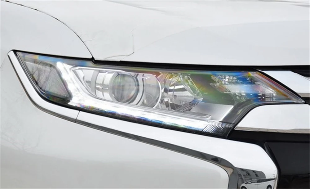 Для Mitsubishi Outlander прозрачная Автомобильная фара с прозрачными линзами