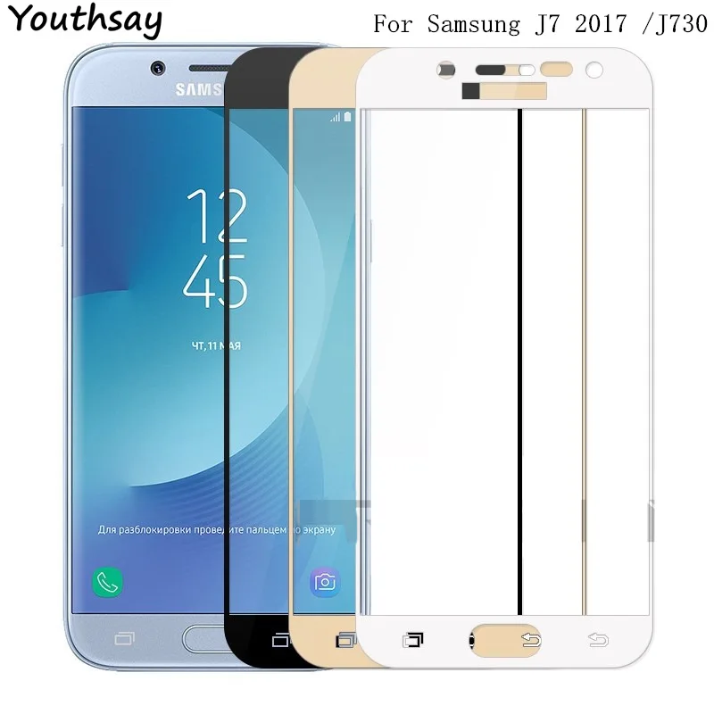 Закаленное Стекло для samsung Galaxy J7 2017 Экран протектор защитный j730|glass for samsung|tempered