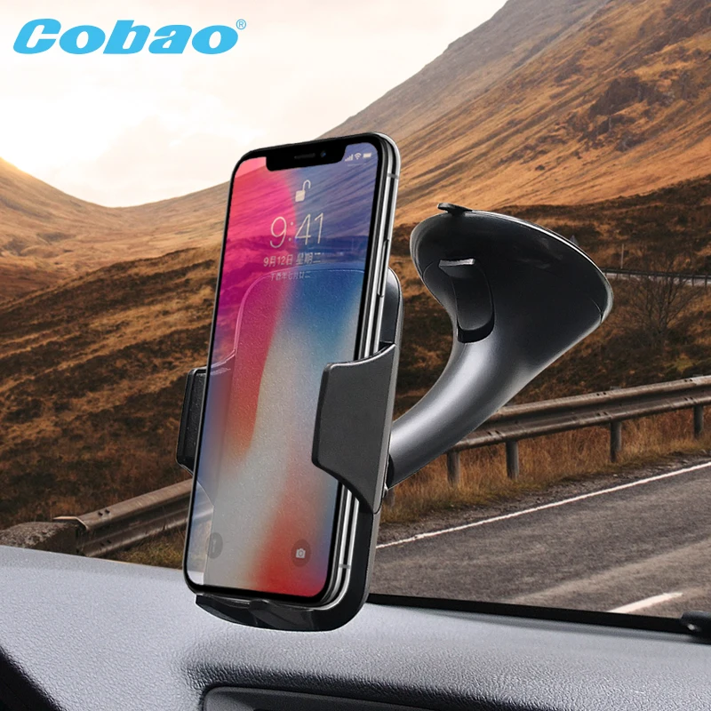 Cobao автомобильный держатель телефона лобового стекла мобильного смартфон Стенд