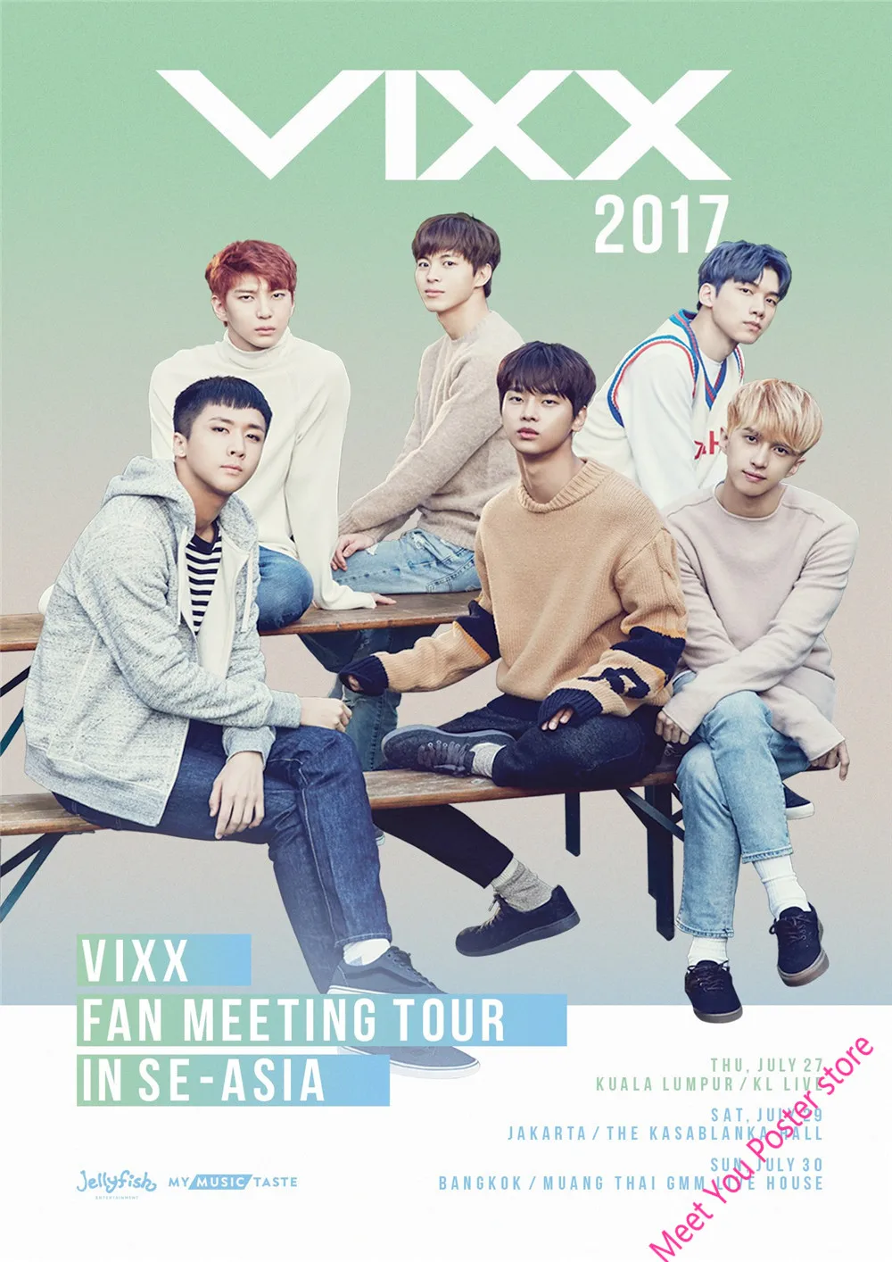 Новинка, VIXX плакат, прозрачные изображения, белые картонные наклейки на стену, украшение дома, художественный плакат, подарок, Декор для дома, гостиной, В1