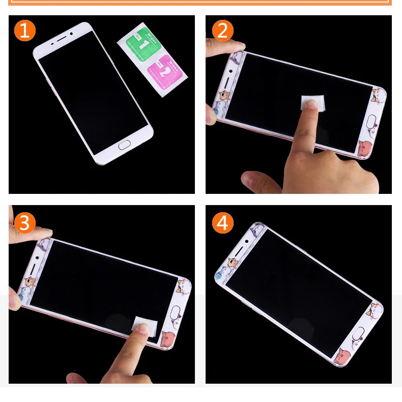 Стекло на айфон 6 7 8 Защитная пленка из закаленного стекла для iPhone 8 Plus 6 6s Plus 7 Plus с милым мультяшным принтом