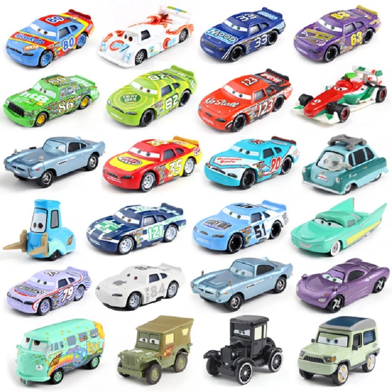 Машинки Disney Pixar Cars 3 Lightning McQueen Mater Jackson Storm Ramirez литые под давлением модели из