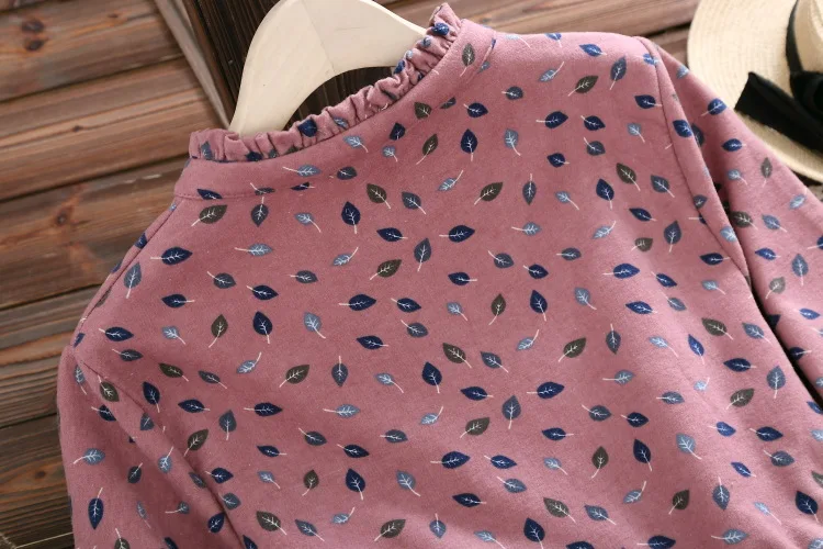 

TAJIYANE 2018 New Vintage Spring Winter Women Midi Dress Fashion Ruffled Female Vestidos Long Sleeve Retro Cotton Dresses LD108