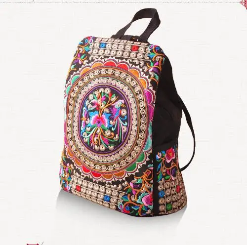 10pcs/lot fedex fast free shipping preppy style woman embroidery backpack lady soft casual double shoulder bag | Багаж и сумки