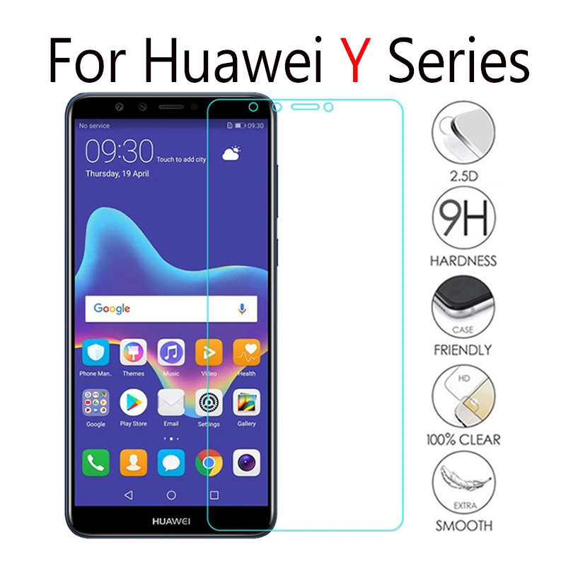 Защитное стекло для huawei y9 2018 на huaweii y3 y5 prime huavei y 3 9 защитная пленка из закаленного