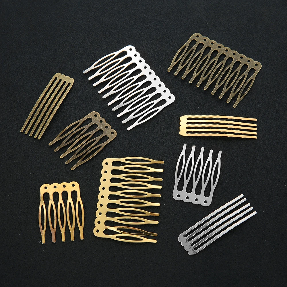 5/10 Teeth Hair Comb Hair Clips Claw Hairpins For Wedding Hair Jewelry Diy Findings & Components